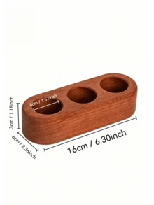 1PC Wooden Essential Oil Storage Rack, Multiple Wooden Storage Bases, Porous Wooden Storage Boxes, Suitable For Regular Storage In Multiple Scenarios, Suitable For Desktop Storage, Beauty Storage, Essential Oil Storage. - View 12