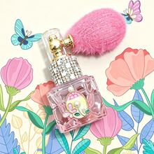 1pc Garden Decorative Pearl Glass Spray Bottle, Refillable Pink Plush Airbag Bottle, Leak-Proof Exquisite DIY Rhinestone Dispenser Bottle, Suitable For Perfume, Loose Powder, Talcum Powder, Travel, Birthday Gift, Daily Use - Multicolor - View 1