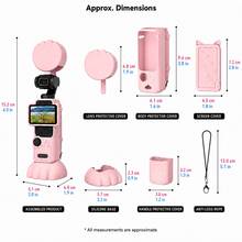 Yoobao Osmo Pocket 3 矽膠保護套，貓咪造型相機手柄保護殼，附螢幕保護貼與貓爪底座，輕量防刮旅行 Vlog 配件 - 查看 2