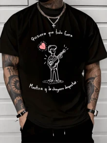 Men T-Shirts - Black - View 1