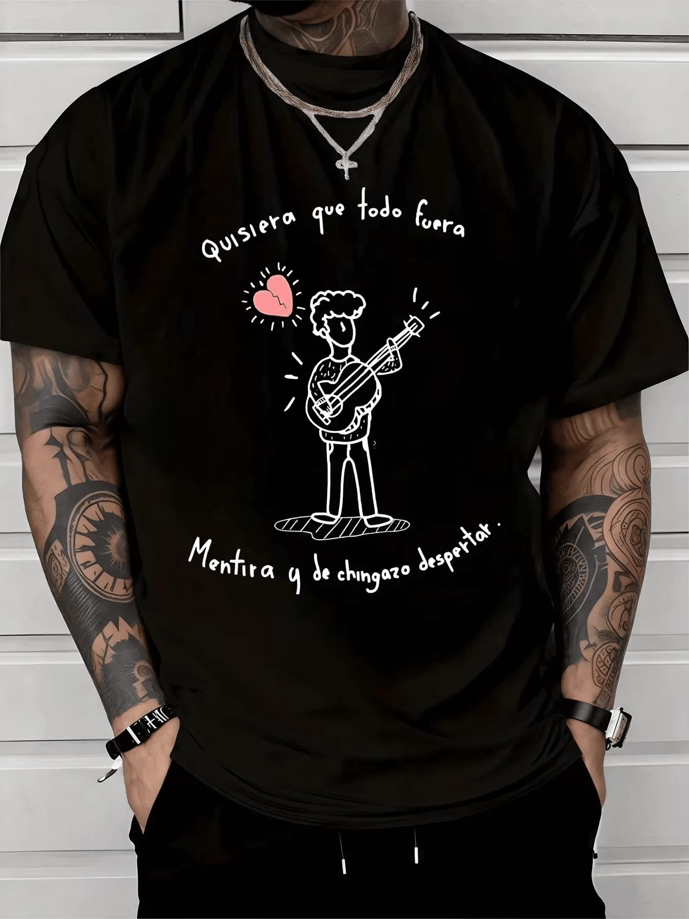 Men T-Shirts - Black - View 1