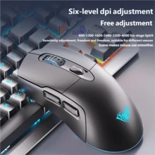 AULA SC525 Wireless Computer Mouse Three-Mode Rechargeable Gaming Mouse RGB Light Good-Looking 2.4G Bluetooth Wireless Mouse For PC Laptop - View 8