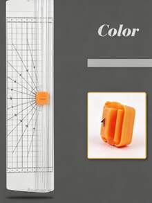 1pc 4-In-1 Rotary Paper Trimmer, Paper Cutter, Office Photo Paper Cutting Knife, Plastic Material - As Shown In the Figure - View 14
