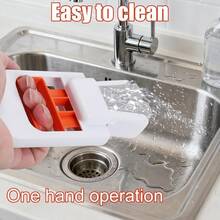 Pel Mini Portabel, Pembersihan Tanpa Menggunakan Tangan, Spons Penyerap Kuat, Satu Gagang, Dapat Digunakan untuk Permukaan Kering dan Basah, Cocok untuk Dapur, Ruang Tamu, Meja Hotel, Kaca, dan Pembersihan Lainnya - Pel mini - View 4