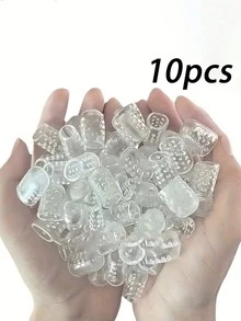 QKC 10pcs Anti-Wear Anti-Pain Silicone Shoe Toe Caps, Suitable For Women's Shoes, Men's Shoes, Winter Shoes, Etc. - Clear - View 8