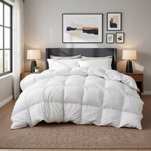 Comforter Duvet Insert - Quilted Comforters Twin/Full/Queen/King Size, All Season Duvet, GentleSoft Down Alternative Bedding Blanket, With 8 Tabs, Gifts For Women/Men,Machine Washable,, All-Season White - White - View 14