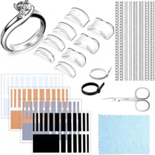 KLONKEE Invisible Ring Size Adjuster Pads Set, Includes Clear Ring Size Adjuster Spacers And Wrapping Wire, US Size 1-17 Ring Sizer, For Adjusting Loose Rings, Freely Cut Multiple Sizes Of Ring Adjuster Pads - Multicolor - View 10