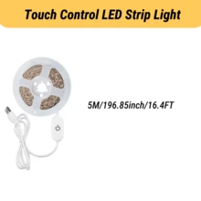 USB LED Strip Light Dimmable Touch Control LED Light Strip Warm White White Light Stepless Dimming Memory Function For Bedroom Desk TV Backlight - Touch Light Strip - View 13