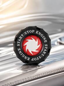 1pc Car Engine Start Stop Button Cover, Push To Start Button Ignition Cover, Spin Rotary One Button Start Switch Protector, Anti-Scratch Universal Car Interior Accessories Decoration Ring For Cars & Motorcycles - A - View 13