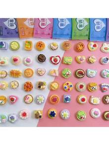 Marvel 30pcs New Miniature Food Blind Bag Mini Food Snack Model Toy Gift Realistic Small Decoration Birthday Party Holiday Gift (Random Color & Style) - Multicolor - View 4