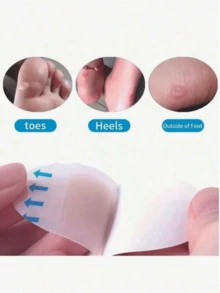 10/20pcs Multi-Shape Hydrocolloid Heel Blister Patches, Invisible Anti-Wear Foot Patches, Suitable For High Heels And New Shoes, Toe And Heel Cushion Patches, Daily Wear Waterproof Blister Patches - One Size - View 9