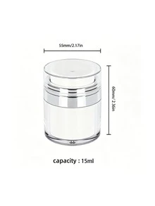 Bow Pattern Refillable Empty Cosmetic Jars With Lids, Travel Toiletry Containers, Cosmetic Moisturizer Sample Containers, Suitable For Face Cream, Lotion, Cosmetics, Ointment, Face Mask, Travel Essentials, Fitness, Study (Empty Bottle Only) - Multicolor - View 7