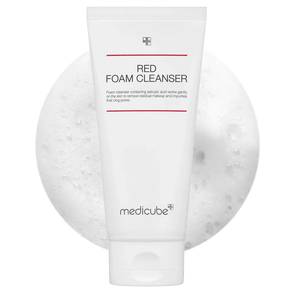 Medicube ميديكيوب - منظف رغوي أحمر جامبو 120 مل - رغوة تنظيف - منظف وجه - تنظيف عميق - مشاهدة 1