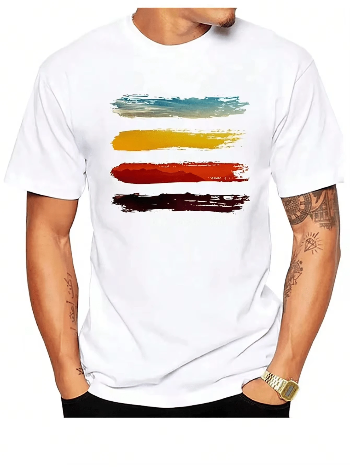 Men T-Shirts - Black - View 1