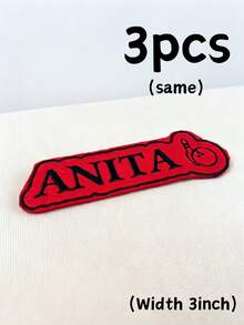 3-6 Inch Iron-On Name Patch, Large Back Embroidery Patch For Jacket, Home Decor, Decoration, Personalized Gift, Customized Gift, Personalized Name Embroidery Patch, Customized Text Embroidery Patch, Sew-On/Iron-On Patch Accessories, Suitable For Hats And Backpacks - Multicolor - View 17