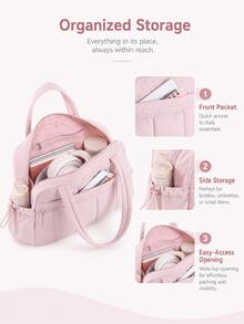 Large Capacity Travel Bag, New Short Trip Lightweight Luggage Organizer, Portable Makeup Bag, Travel Toiletry Bag, Travel Luggage Bag, Sports Fitness Bag, Multi-Compartment Lightweight Handbag, Campus Essentials, College Dorm Essentials - View 7