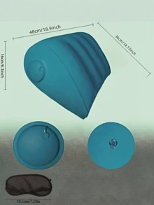 Bantal Segitiga Tiup PVC, Cocok untuk Sandaran Kaki Sofa di Rumah dan Luar Ruangan, Dapat Digunakan sebagai Bantal atau Bantalan, Tidak Membutuhkan Daya, Portabel untuk Perjalanan, Bahan Mudah Dibersihkan - MultiWarna - View 9