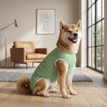 1 buah PETCHIC Dog Recovery Suit, Viscose Steril/Neuter Surgery Suit, Cocok Untuk Anjing Jantan Dan Betina, Alternatif Untuk Semprotan Pengusir, Pakaian Pelindung Kondisi Kulit (Hijau) - Hijau - View 7