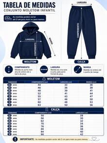 Children's Printed Sweatshirt Set, Blouse And Flannel Trousers - 灰色 - 查看 6