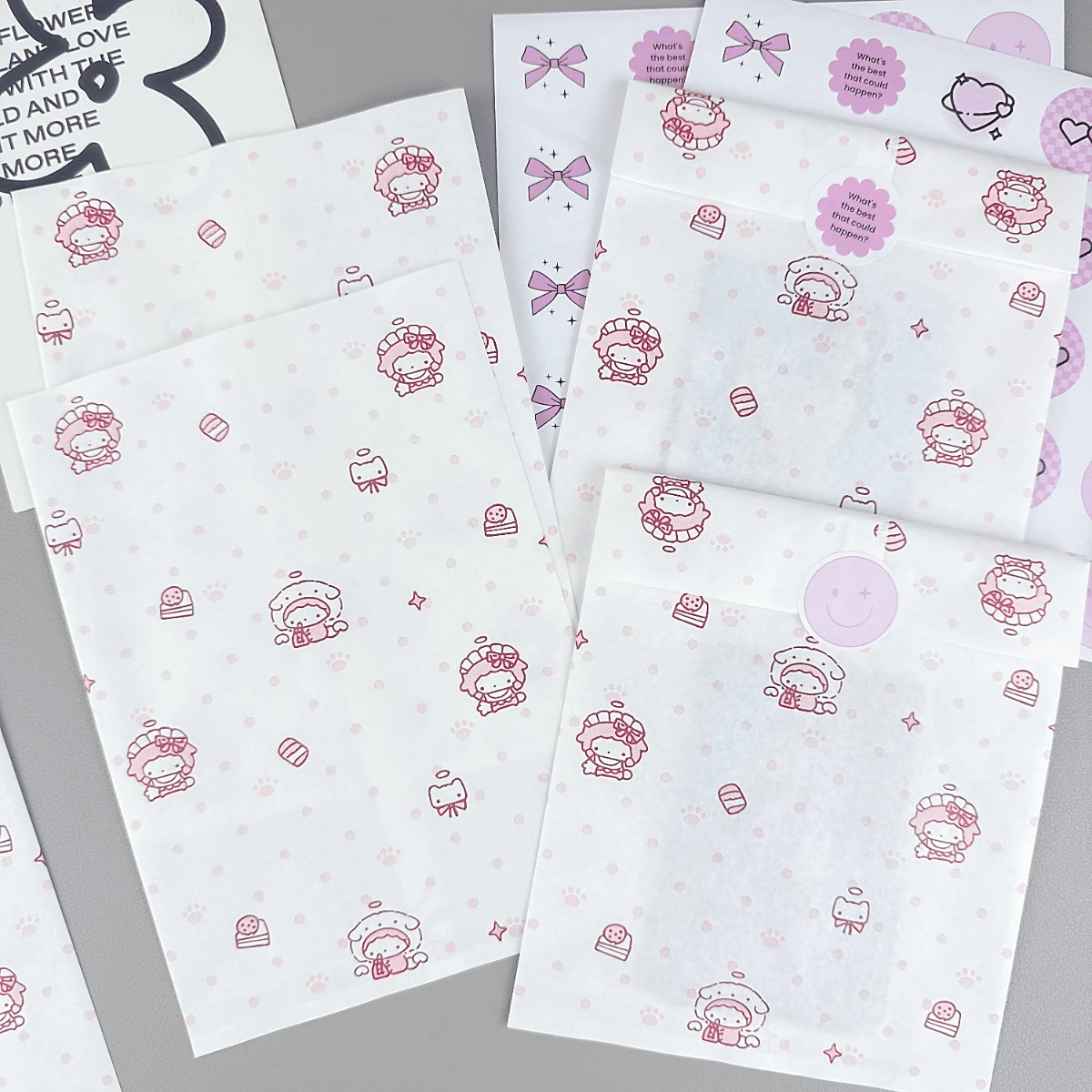 100pcs 4.7x6.7 Inch Gift Packaging Bags, Including Holiday Gift Paper Bags, Gift Wrapping Bags, High-End Decorative Packaging Paper Bags, Accessory Small Gift Paper Bags, Cartoon Cat Pattern Paper Bags, Party Gift Wrapping Bags And Creative DIY Decorative Gift Paper Bags, Suitable For Holidays, Weddings, Birthday Gift Bags And Gift Wrapping Paper Bags - Gift Bags - View 1