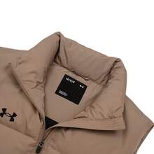 UNDER ARMOUR 男士冬季保暖舒適休閒運動羽絨背心 - 深卡其 - 查看 3