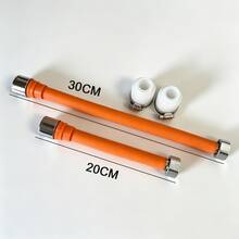 360°旋轉防濺水龍頭延長管，柔軟橘色矽膠水龍頭噴嘴搭配高級金屬接頭，免工具簡易安裝，適用廚房與浴室水槽的通用家居配件，防濺耐用日常使用工具 - 龍頭延申管20CM+30CM+2PCS接頭 - 查看 9