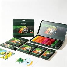 12/18/24/36/48/72支彩色鉛筆，適用於著色本，專業鮮豔藝術家繪圖素描混色陰影，高品質軟芯油性，適合學生、教師、畫家、繪畫愛好者和藝術家，優質禮物 - 彩色 - 查看 7