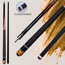 12.5mm Tip American 9-Ball Cue, 1/2 Split Design, Leopard Pattern, Smooth Grip, 3/8*3 Quick Joint, Carom Billiard Cue, Professional 10-Ball Cue, Professional Competition Cue, Suitable For Daily Practice And Competition, Perfect Gift For Billiard Enthusiasts - Orange - View 1