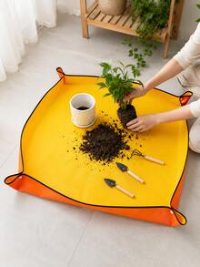 50/66/75/100cm PE Gardening Mat Waterproof Square Plant Transplanting Potting Mat Thickened Foldable Gardening Accessory - A+B - View 2
