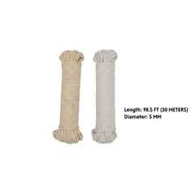 5Mm X 1181.1inch Braided Cotton Rope, Soft & Wear-Resistant Craft Cord For Tying & Decoration - Variant - View 3