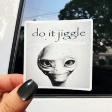 Stiker Lucu Alien Goyang-goyang, Stiker Dekoratif Unik dan Personal, Stiker Vinyl Tahan Air - Permukaan Matte Tahan Lama, Stiker Bumper Perekat Sendiri, Cocok untuk Mobil, Jendela, Laptop, Truk, Botol Minum - Desain Serbaguna dan Tahan Lama, Stiker Mobil - vinil - View 1