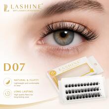 Lashine DIY Cluster Lashes Single Box Natural Wispy Lash Segments WL05 WL07 D07 D12 D17 D20 Reusable Eyelash Extensions - D - View 2