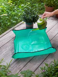 50/66/75/100cm PE Gardening Mat Waterproof Square Plant Transplanting Potting Mat Thickened Foldable Gardening Accessory - A+B - View 3