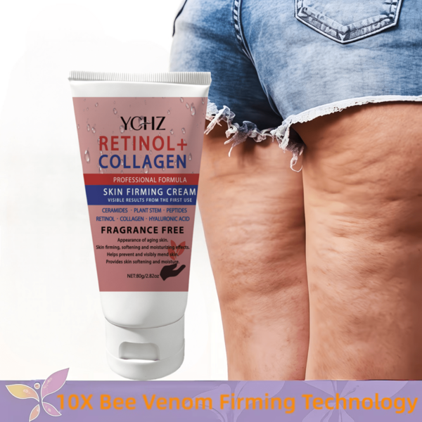 YCHZ Krim Pengencang Tubuh & Perut, Krim Pengangkat & Pengencangan dengan Retinol dan Kolagen. Formula yang Dirancang untuk Mengencangkan dan Menghaluskan. Cocok untuk Tubuh, Perut, Wajah, Leher, Paha, Bokong, dan Lengan. 80g. Memperbaiki Selulit. Tekstur Tidak Berminyak.