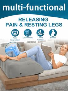 Ergonomic Leg Elevation Pillow (Relieves Swelling), Inflatable Wedge Leg Cushion (Improves Sleep Quality And Promotes Relaxation), 45-Degree Leg Support Pillow For Sleeping, Foot Care Pillow (Ideal For Those Who Sit Or Stand For Long - Multicolor - View 3