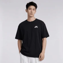 Nike 男款短袖透氣寬鬆休閒運動T恤 HM4457-010 - 黑色 - 查看 1
