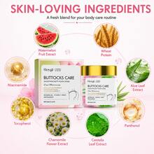 60G Niacinamide Butt Scrub With Watermelon Extract / Chamomile Flower / Aloe Vera Leaf Extract / Centella Asiatica Leaf Extract / Niacinamide Extract, Cleanses Skin Keratin, Moisturizes And Improves Rough Buttocks To Smooth And Refined - Watermelon - View 6