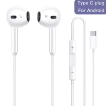 سماعات أذن داخلية سلكية، متوافقة مع واجهة Lightning، وقابس Type-C USB-C ومقبس 3.5 مم، مريحة في الارتداء، مع ميكروفون، مناسبة لأجهزة الكمبيوتر المحمولة وأجهزة iOS/Android - مشاهدة 12
