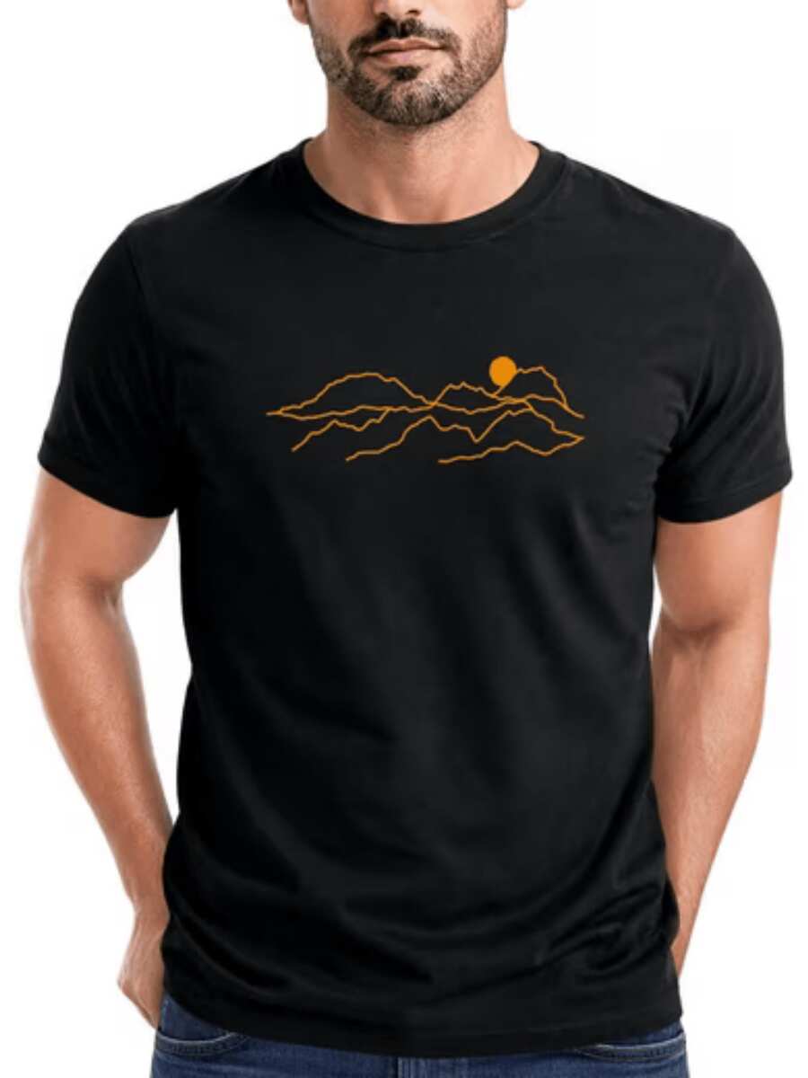 Camisetas de hombre - Negro - Ver 1