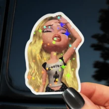 Bessie Doll Vintage Hot Girl Stickers, Y2K Personalized Decorative Stickers - Waterproof Vinyl Stickers - Durable Matte Surface, Self-Adhesive Bumper Stickers, Suitable For Cars, Windows, Laptops, Trucks, Water Bottles - Multi-Functional Durable Design, Car Stickers - Vinyl - View 13