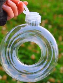 OBOVAY Botella de agua con forma de donut, taza de viaje linda a prueba de fugas de 500ml, taza de té con leche con pulsera, con anillo de asa, botella de agua deportiva a prueba de caídas, adecuada para escuela, gimnasio, deportes y actividades al aire libre, se puede dar como regalo - Multicolor - Ver 6