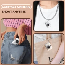 Mini Retro 1080p HD Digital Camera, Neck-Worn Portable With Display, Compact Camera180mAh - View 12