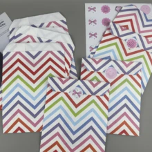 50pcs 4.7x6.7 Inch Gift Packaging Bags, Including Holiday Gift Paper Bags, Gift Wrapping Bags, High-End Decorative Paper Bags, Accessory Small Gift Paper Bags, Colorful Striped Pattern Paper Bags, Party Gift Wrapping Bags And Creative DIY Decorative Gift Paper Bags, Suitable For Holiday, Wedding, Birthday Gift Bags And Gift Wrapping Paper Bags - Gift Bags - View 4