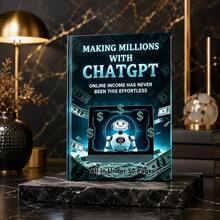 Guía Creativa de Ingresos Online con IA de ChatGPT, Portada de Robot Futurista, Manual de Inspiración de Prompts para Creadores, Estudiantes y Trabajadores Digitales - A-colorido - Ver 3