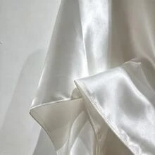 1 Piece Elegant Rectangular Satin Tablecloth - Smooth Washable Fabric For Weddings, Parties, Banquets | Decorative Silk-Textured Table Cover - White, Luxury Dining, Event Decor, Home, Restaurant (Multiple Sizes Available) - White - View 9