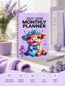 1本 2026-2030 女性月計畫筆記本，A5 60個月月週日計畫日曆手帳 2027，適用教師、學生與居家使用，返校用品、辦公桌配件、居家必需品 - A5 - 查看 5