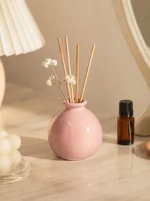 Diffusore di aromi a forma di palla rotonda stile Ins Wabi-Sabi Macaron, mini vaso sferico liscio colore macaron per fiori secchi, decorazione da scrivania per la casa - Vaso in ceramica per macaron - Visualizzare 8