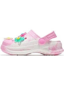 HOEASE Girls' And Casual Tie-Dye Clogs, EVA Breathable Summer Garden Shoes And Beach Shoes, Slip-On Design For Boys And Girls, All Seasons Footwear - Pink - View 5