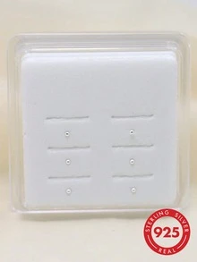 6件装925纯银1.5毫米圆球鼻钉鼻环鼻部穿孔饰品 - 銀色 - 查看 1