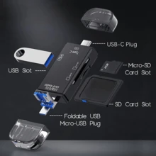 قارئ بطاقات USB C، محول قارئ بطاقات TF SD 2 في 1 من نوع C، قارئ بطاقات ذاكرة خارجي محمول، متوافق مع هواتف أندرويد وأجهزة الكمبيوتر المحمولة والكاميرات - مشاهدة 7